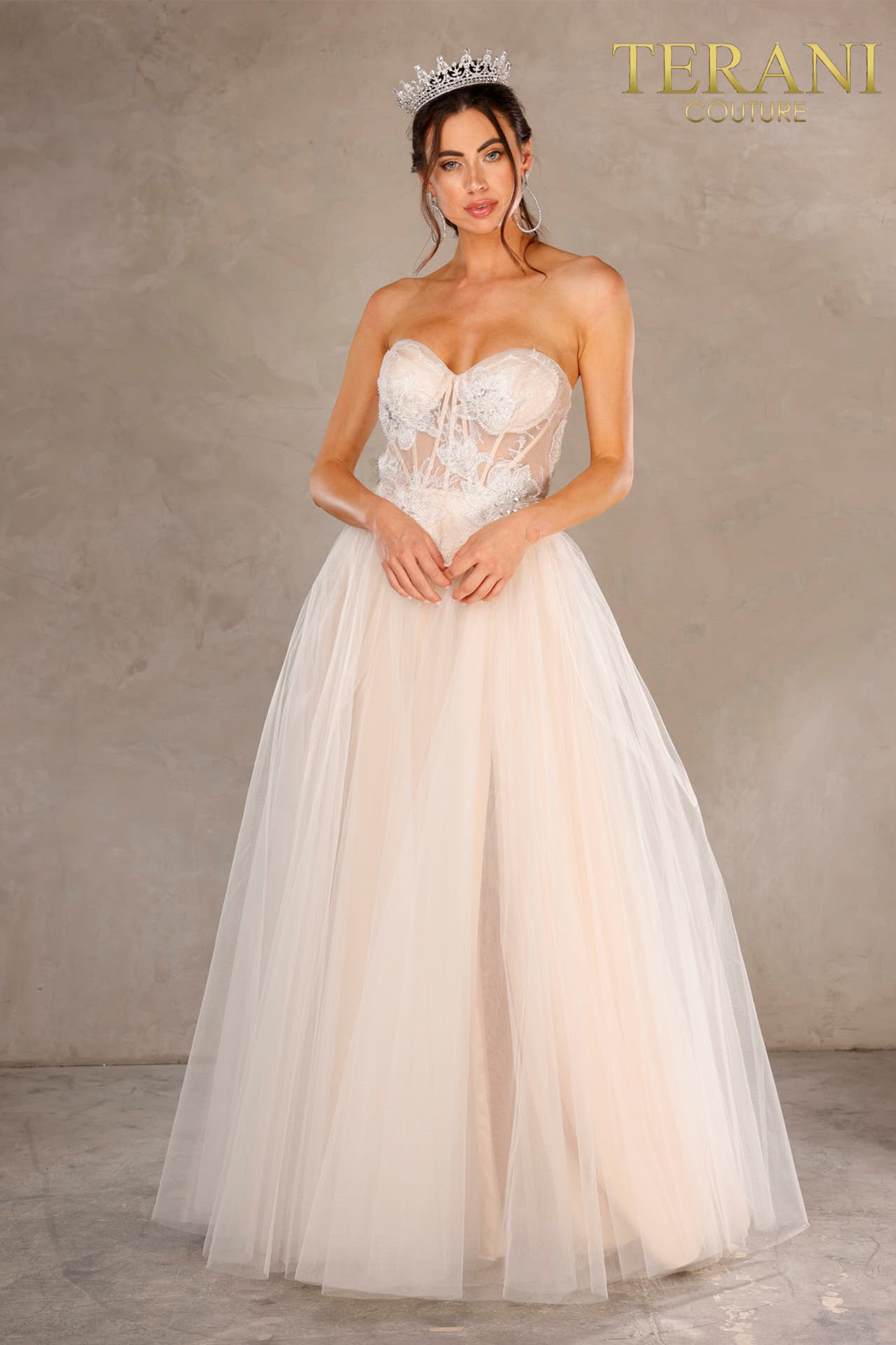 I Dress Cute Strapless Sweetheart Neckline Corset Torso A-Line Ball Gown - 2215P0005