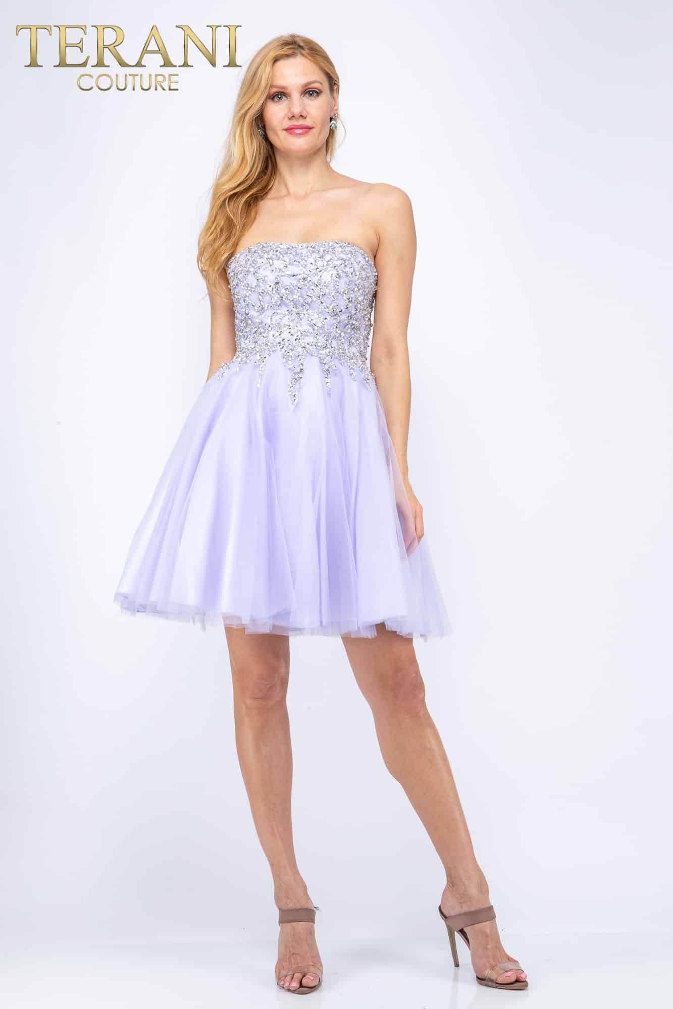 I Dress Cute Straight Across Neckline Short Dress - 2011P1017 - Image 5