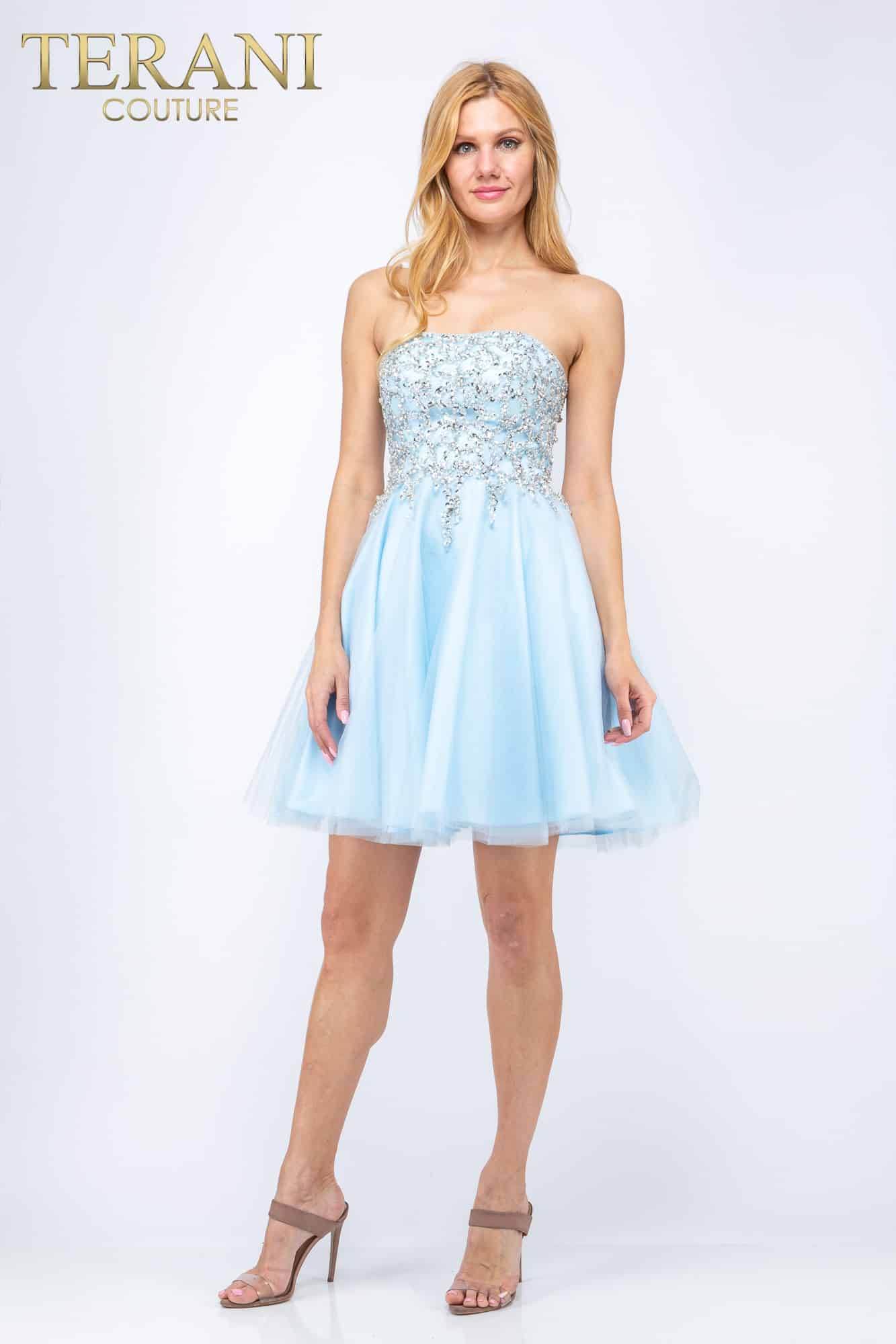 I Dress Cute Straight Across Neckline Short Dress - 2011P1017 - Image 3