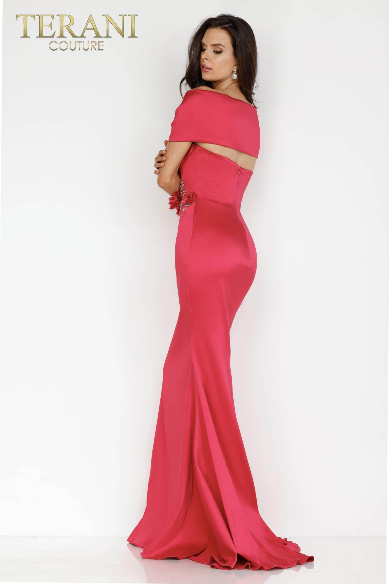 I Dress Cute Emerald Long Stretch Mikado Mother of the Bride Dress - 2021m2969 - Image 12