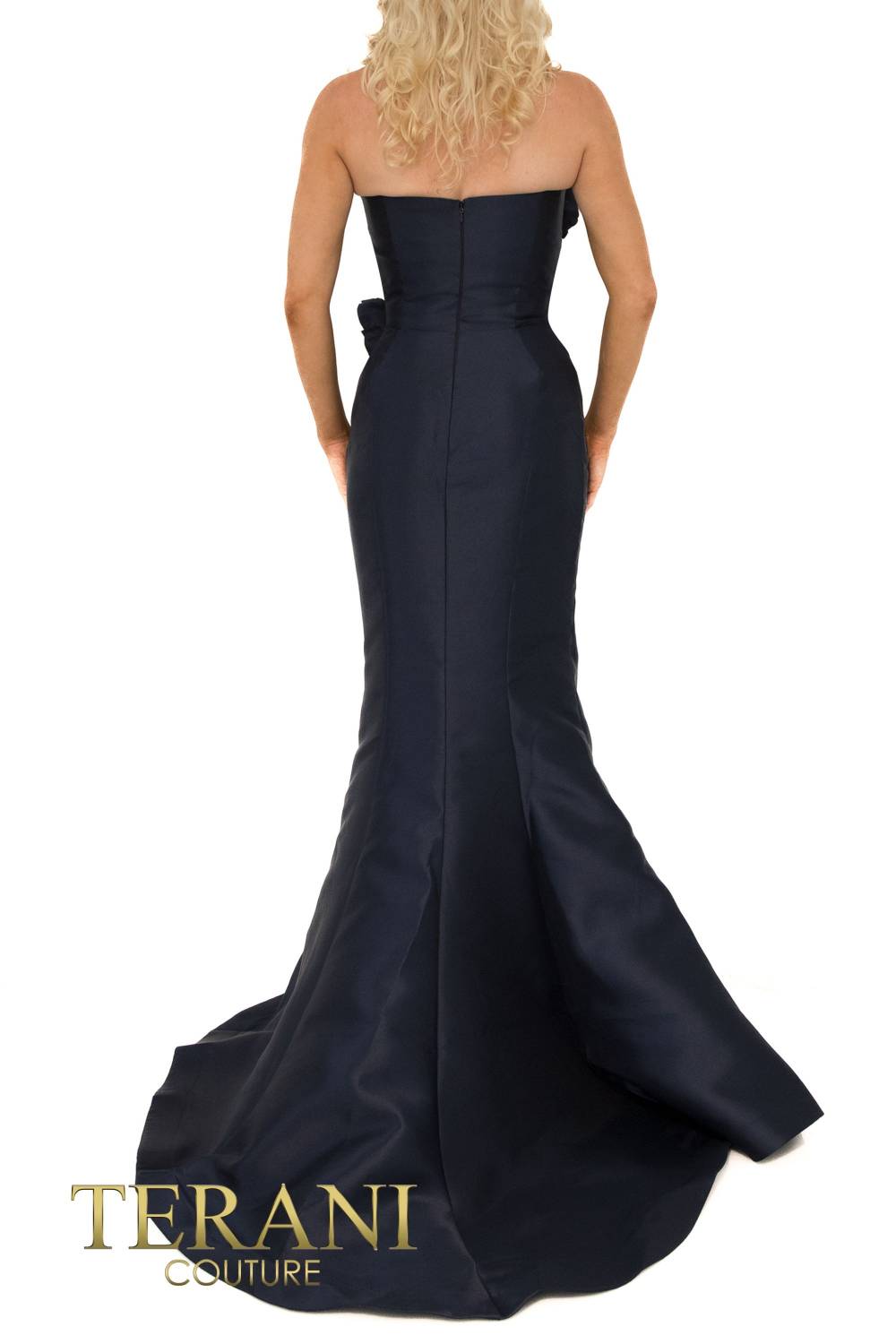 I Dress Cute Terani Couture 241E2512 Midnight Column Evening Gown - Image 5