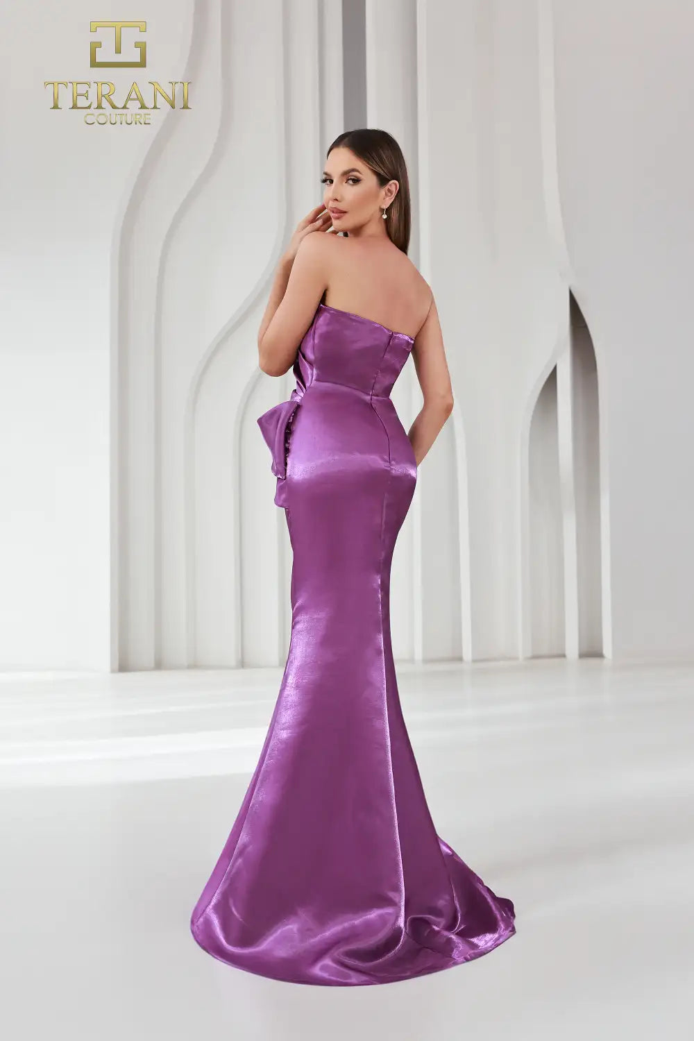 I Dress Cute Terani Couture 251E4231 Long Shimmer Sheath Dress - Image 8