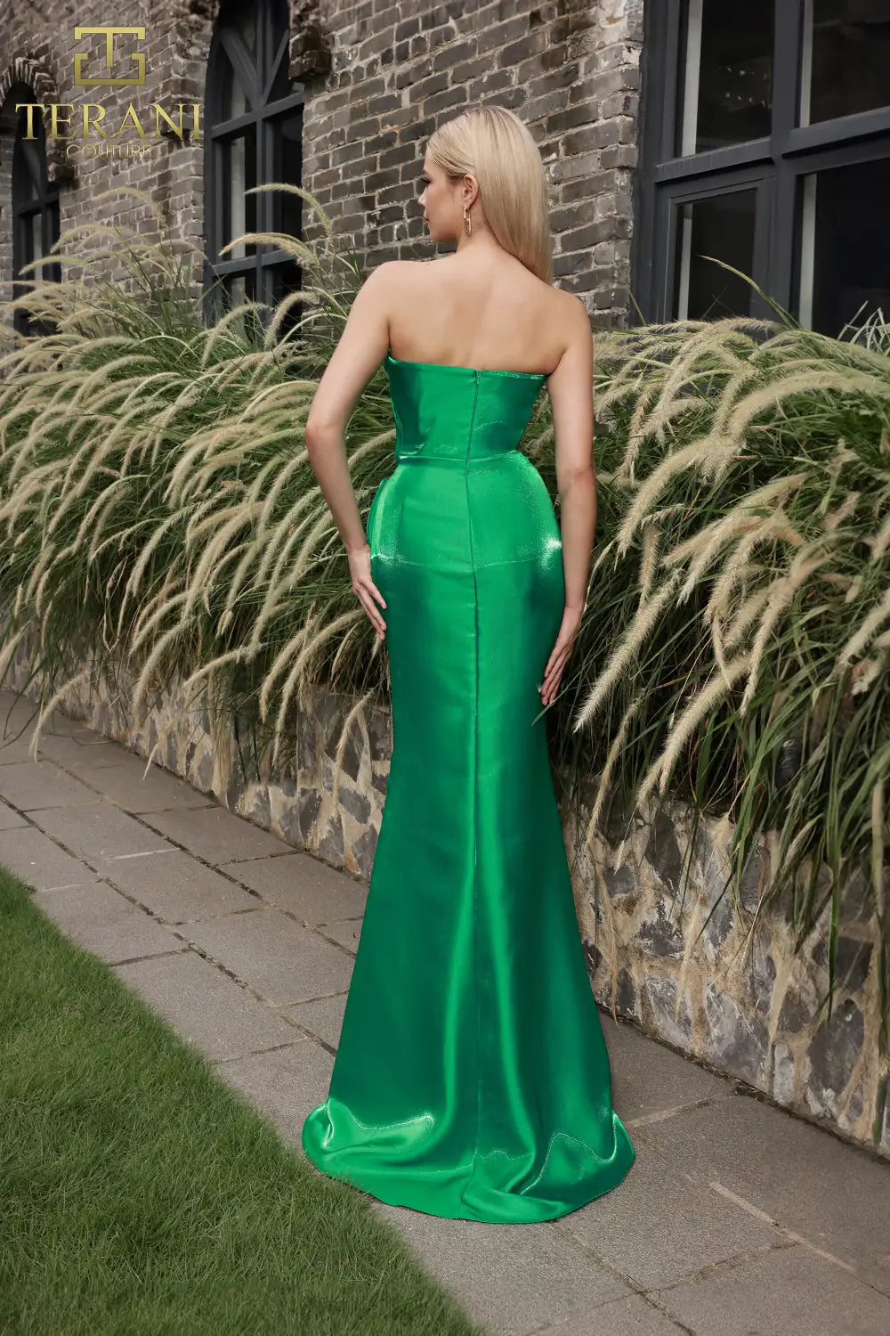 I Dress Cute Terani Couture 251E4231 Long Shimmer Sheath Dress - Image 10