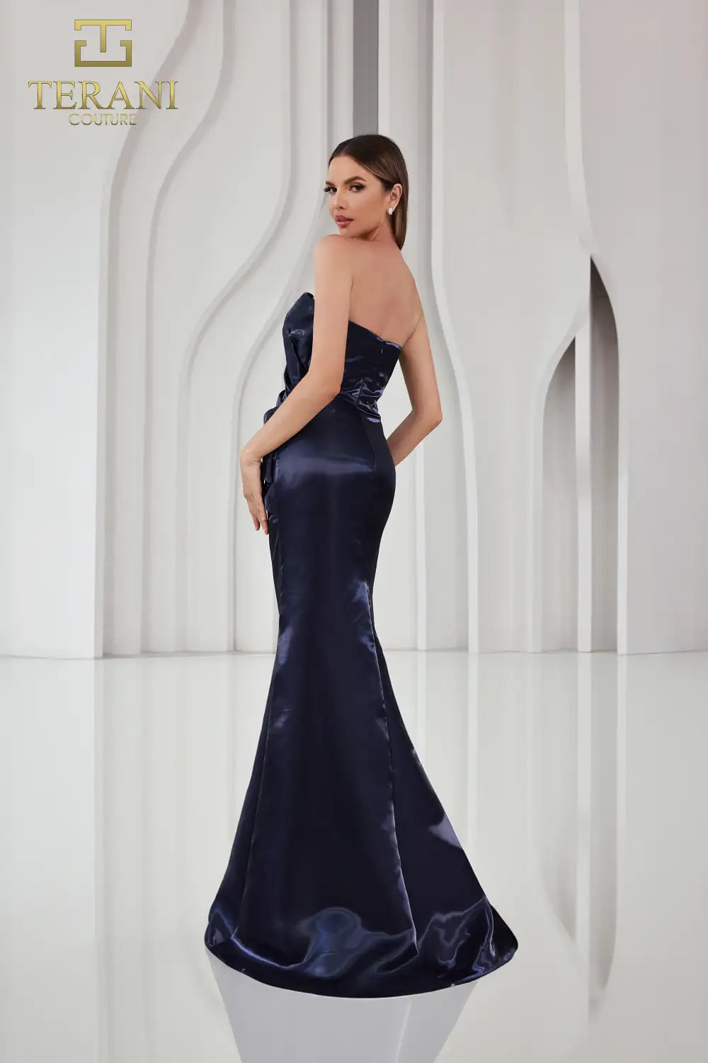 I Dress Cute Terani Couture 251E4231 Long Shimmer Sheath Dress - Image 6