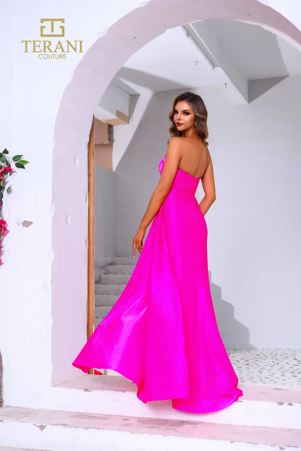 I Dress Cute Terani Couture 251P4055 Stretch Metallic Sweetheart Strapless Fit-and-Flare Gown - Image 11