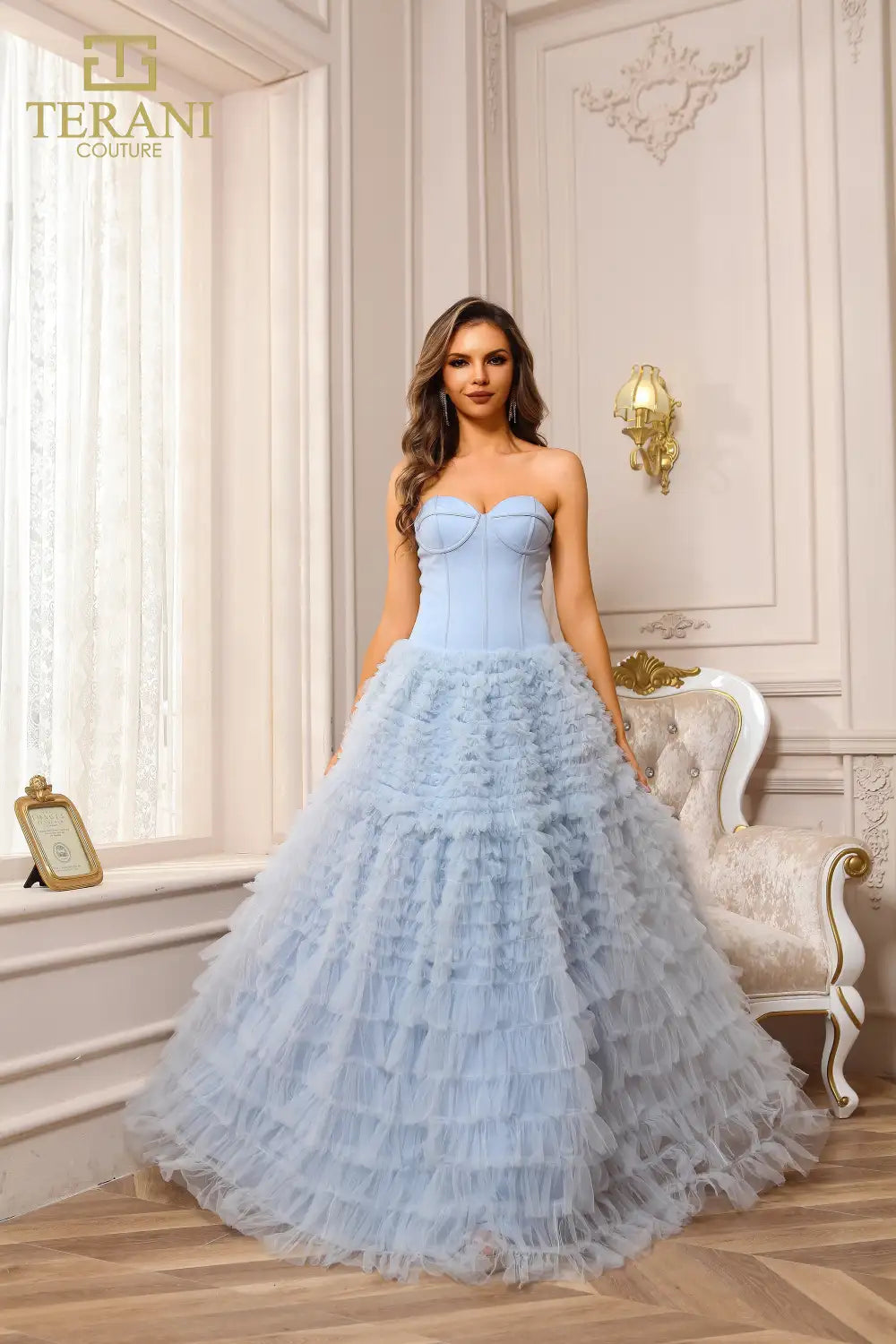 I Dress Cute Terani Couture 251P4092 Tulle Sweetheart Sleeveless Ballgown