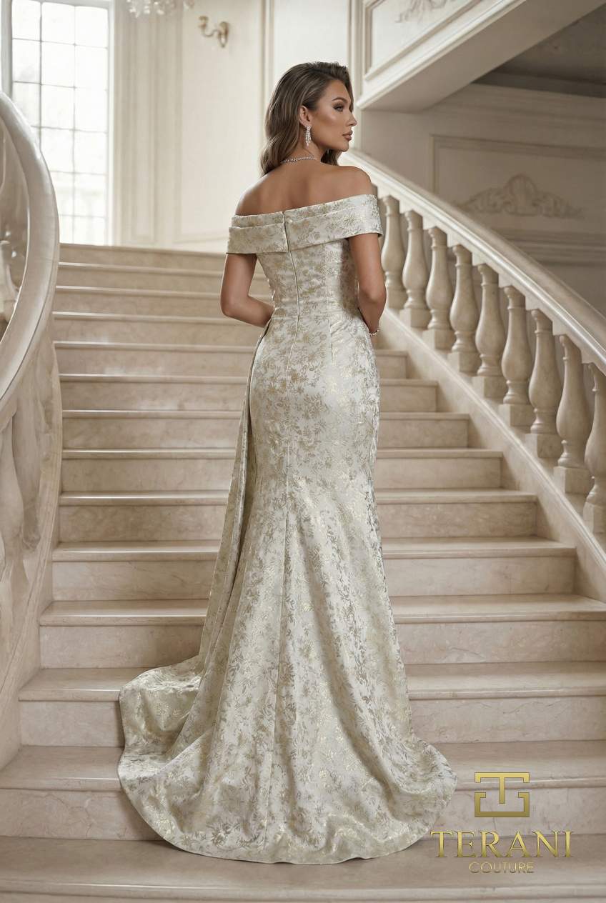 I Dress Cute Off-Shoulder Long Evening Dress - 262E7537