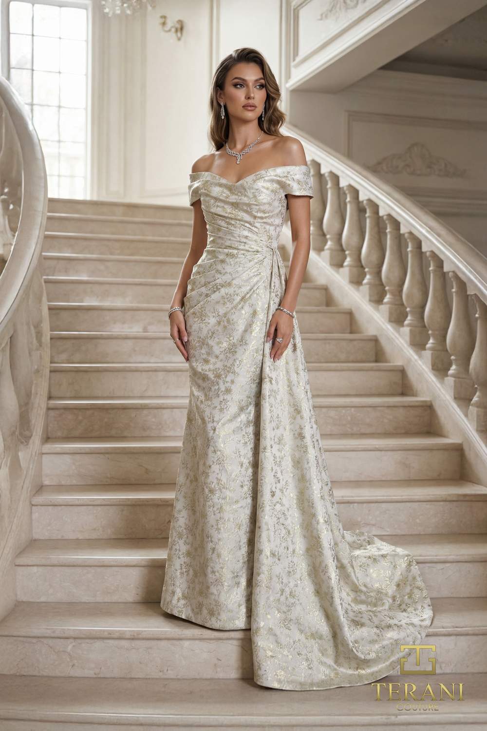 I Dress Cute Off-Shoulder Long Evening Dress - 262E7537 - Image 2
