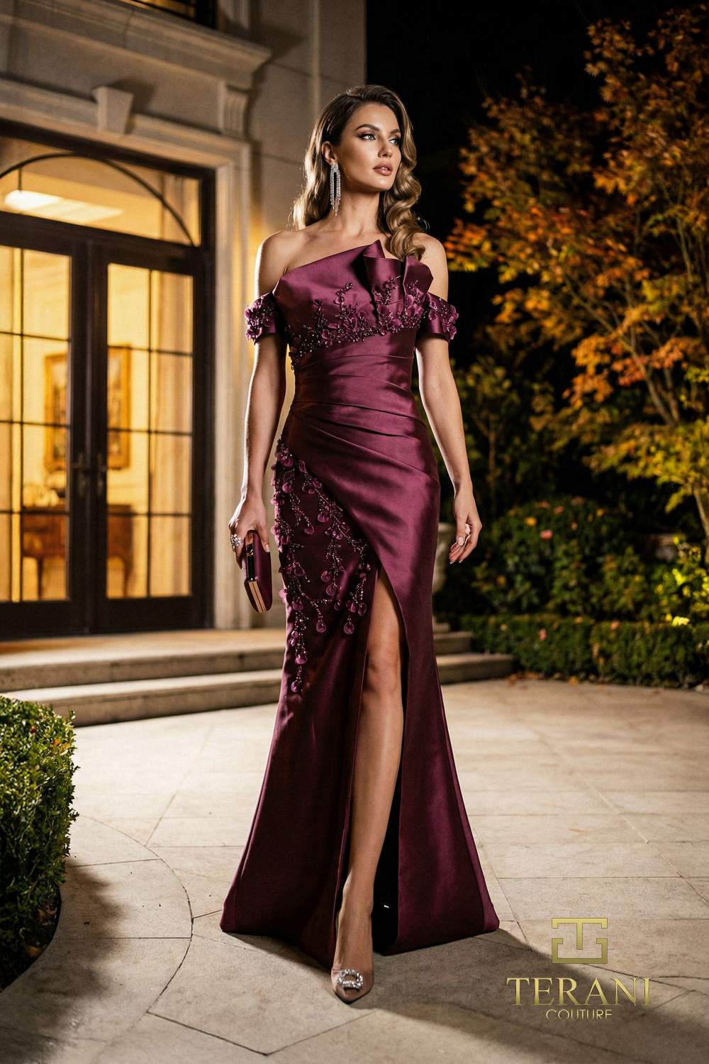 I Dress Cute Off-Shoulder Long Mother of the Bride Dress - 262M7254