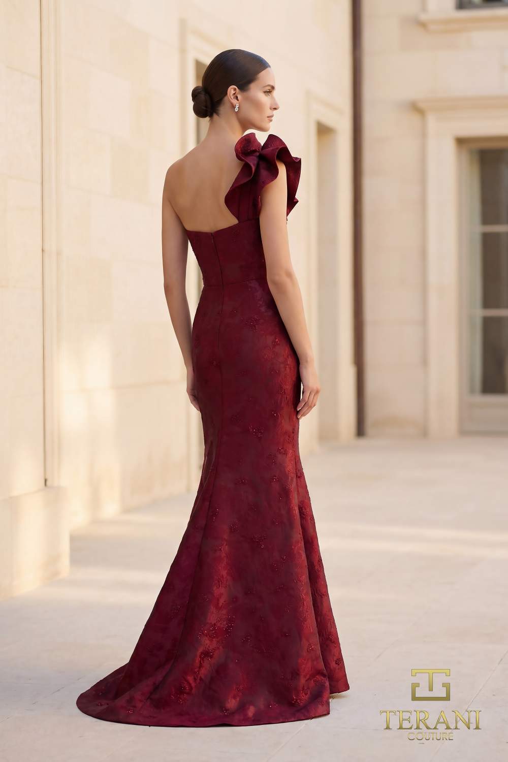 One-Shoulder Long Evening Dress – 262E7136