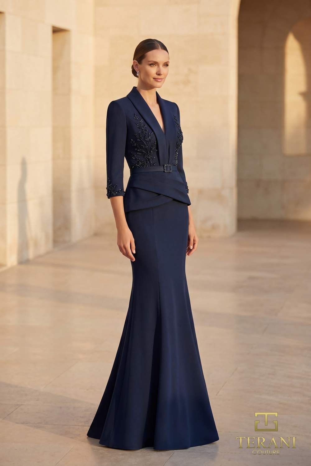 I Dress Cute V-Neck Long Mother of the Bride Dress - 262M7263 - Image 2