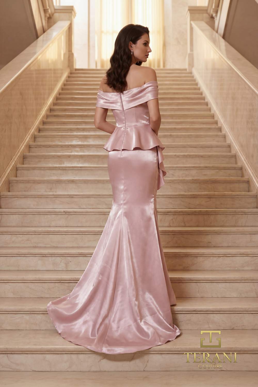 Off-Shoulder Long Mother of the Bride Dress – 262M7334